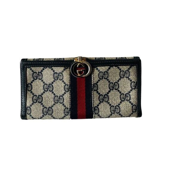 Gorgeous Gucci vintage Gg canvas and leather purse - Picture 10 of 15